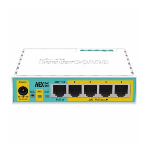 MikroTik hEX PoE lite RB750UPr2 | 5-Port Router, 4x PoE...