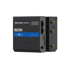 Compact Teltonika RUT241 M2M Router in a robust metal...