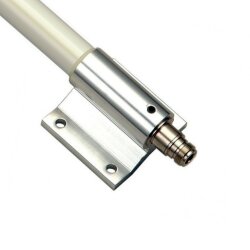 Detail view of the coaxial connector of the ALFA Networks...