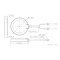 2D construction drawing of the JCG305LM 4G antenna