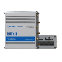 Anschlüsse auf der Rückseite des RUTX11 4G...