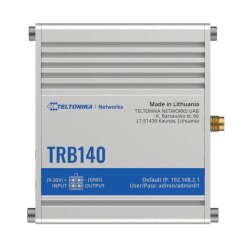 TELTONIKA TRB140 4G Gateway in aluminum housing with RJ45 Ethernet port