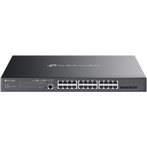 TP-Link TL-SG3428MP 28-Port Gigabit PoE+ Switch front...