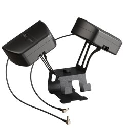 Side view of the XORO HAN 2007 4G antenna with 0.2m cable and socket for MiFi router