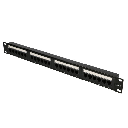 Back of the CAT6 UTP patch panel