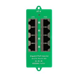 4-PoE Gigabit PoE Injector - 802.3af/at compliant