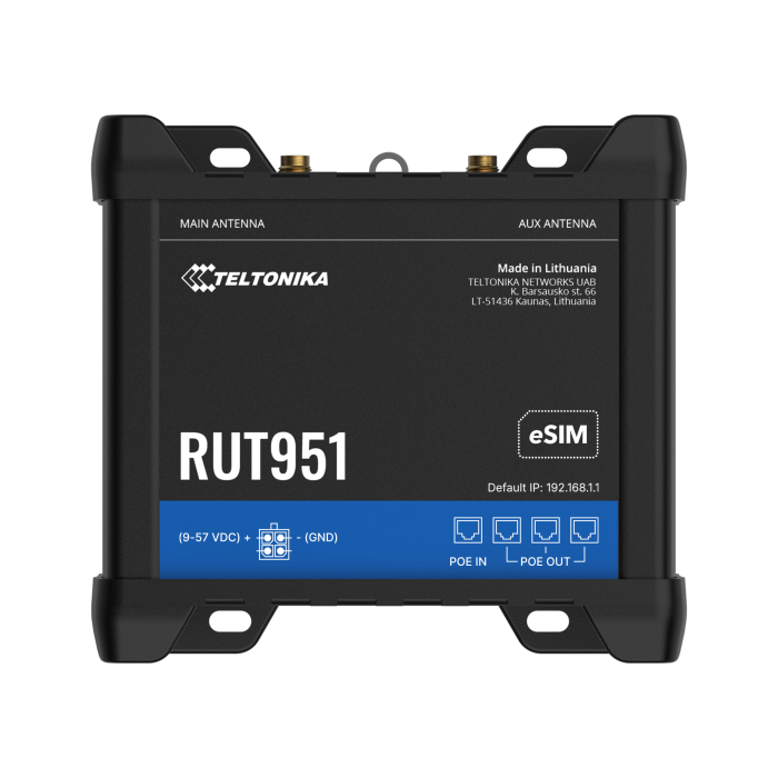 Teltonika RUT951 PoE+ 4G Industrial Router