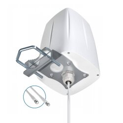 bottom of the 4G outdoor omni antenna with mounting system