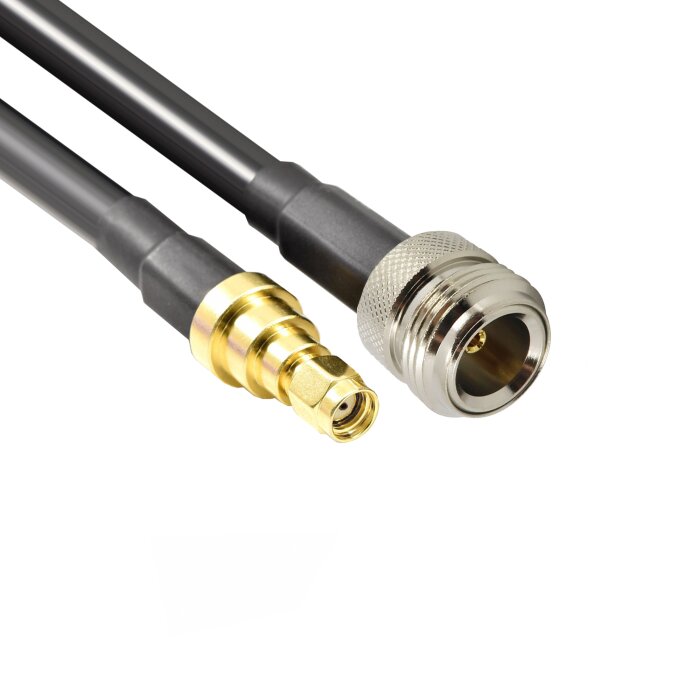 Coaxial cable CNT400 with N connector to RP-SMA connector
