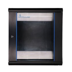 Extralink Ger&auml;teschrank - 19 Zoll, 600 x 450mm mit 12HE und Glast&uuml;r