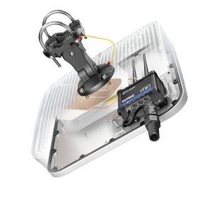 Detailansicht der wetterfesten QuMax XR LTE Industriellen LTE-Antenne für Teltonika Router.