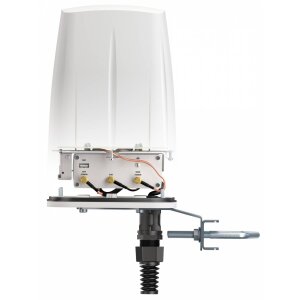 Ansicht auf die Rückseite des Einbauschachts für den Teltonika RUTX09