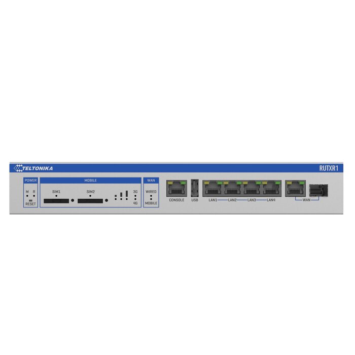 Teltonika RUTXR1 Rackmount LTE Router mit SFP und Dual-SIM
