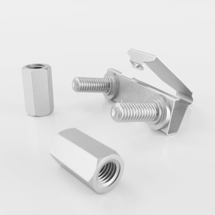 Patchbox dev/mount: Tool-free cage nut alternative for 19-inch racks