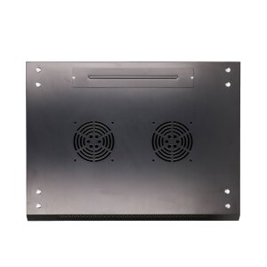 EXTRALINK 12HE 19 Zoll Netzwerkschrank | 600 x 600mm, Schwarz, Wandmontage