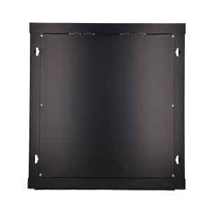 Ansicht der Rückwand mit Bohrungen für die Wandmontage