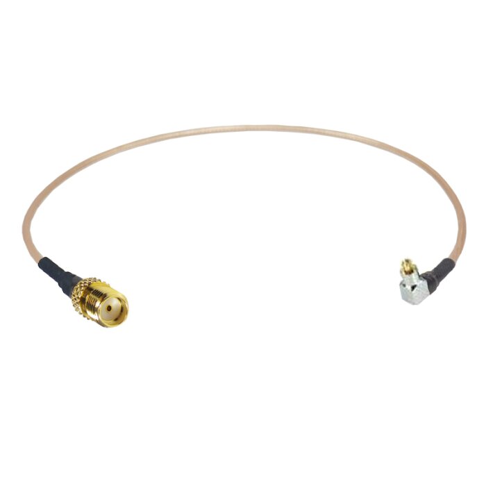 Coaxial pigtail, RG-178, 25cm, SMA female to MC-CARD male