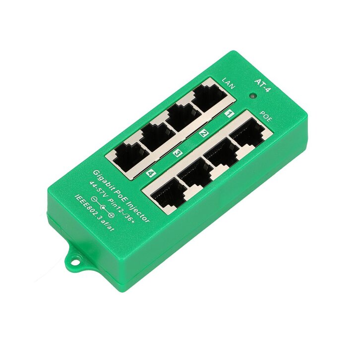Extralink 4-Port Gigabit PoE Injector EX.12554