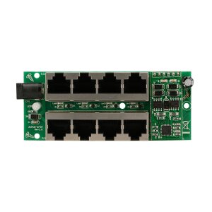 Anwendungsbeispiel: Extralink PoE Injector verbunden mit einem non-PoE Switch und einem VoIP-Telefon