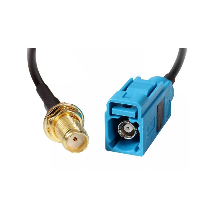 Coaxial pigtail, RG-178, 25cm, FAKRA Z socket to SMA socket - suitable for RUT850