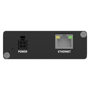 Teltonika TRB140 mit Antennenanschlüssen und Micro-SIM-Slot