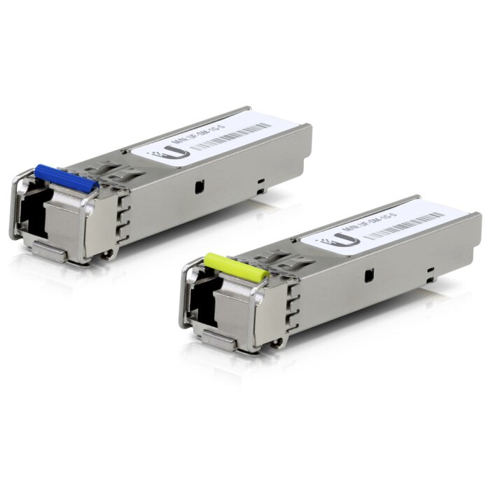 Ubiquiti UACC-OM-SM-1G-S-20 BiDi SFP Transceiver Module in a 20-pack for efficient Network solutions.