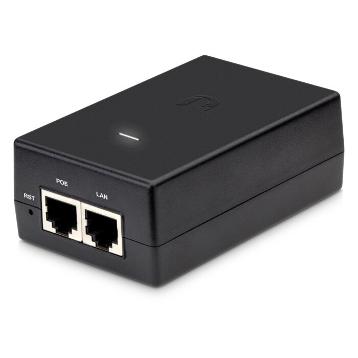 Ubiquiti Gigabit PoE Injector POE-24-24W-G mit 24V und 24W Ausgangsleistung.