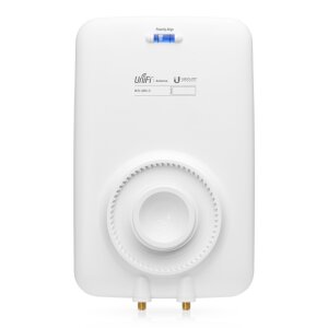 Rückseite der Ubiquiti Mesh Antenne mit Montagepunkt