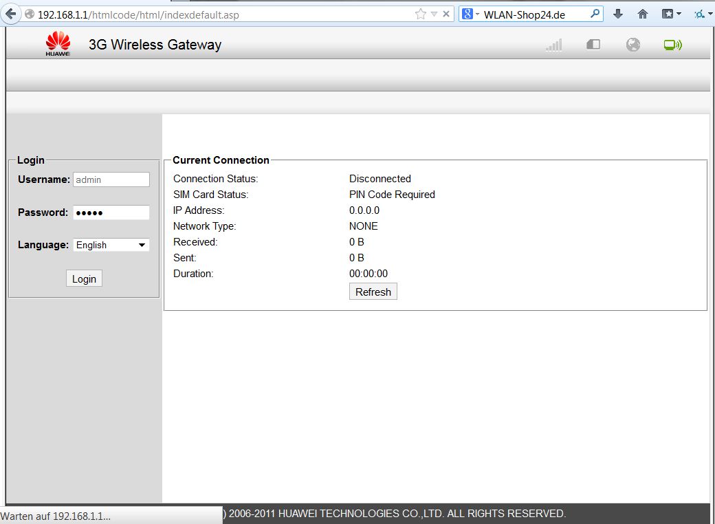 Instructions for configuring a Huawei B660 / B683 router - 001