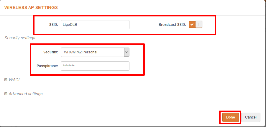 Setting up the LigoWave WiFi Bridge - Step 7