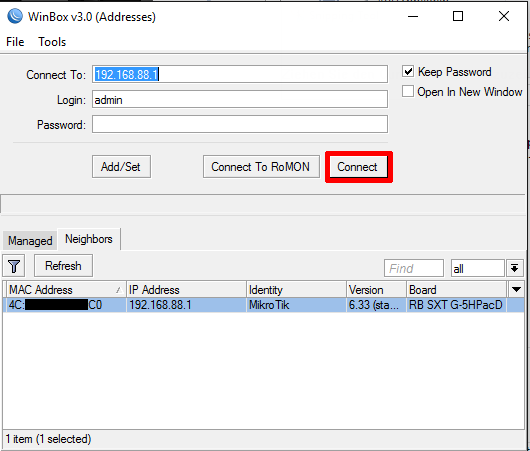 Mikrotik WLAN Bridge Konfiguration - Schritt 5