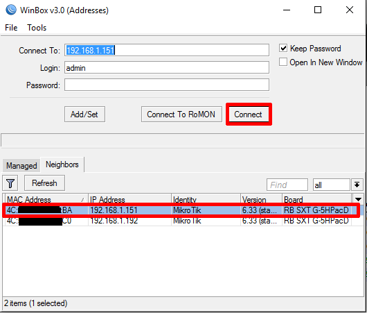 Mikrotik WLAN Bridge Konfiguration - Schritt 8