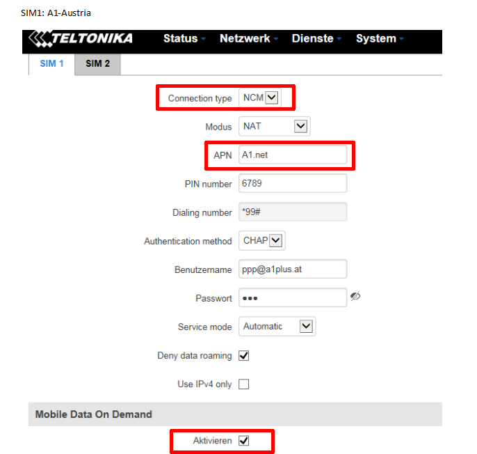 Teltonika Roaming Probleme beim RUT950 beheben - 001